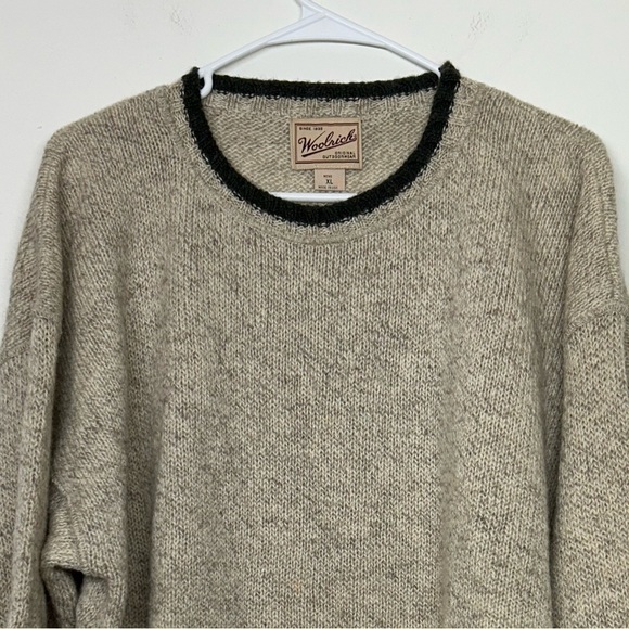 Woolrich Men’s Wool Blend Crew‎ Neck Long Sleeve Sweater Size XL EUC - Picture 3 of 13